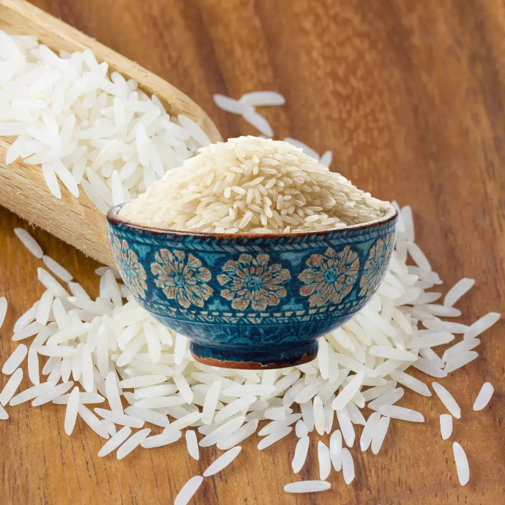 Shirdell Food: Valikoima ensiluokkaista basmatiriisiä, jasmiiniriisiä ja pitkäjyväistä riisiä.