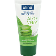 Jalkavoide aloe veralla vihreässä putkessa, kosteuttava kuivalle iholle
