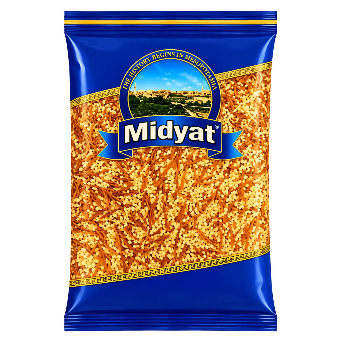 Vermicelli i blågul förpackning, Midyat bulgur sehriye, 700 g
