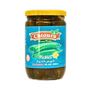 Purkki suolakurkkua, itämaisia purkkeja, Chtoura Green Fields, sininen etiketti