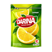 Darina citronjuicepulver 500 g i grön ståpåse med citronskivor