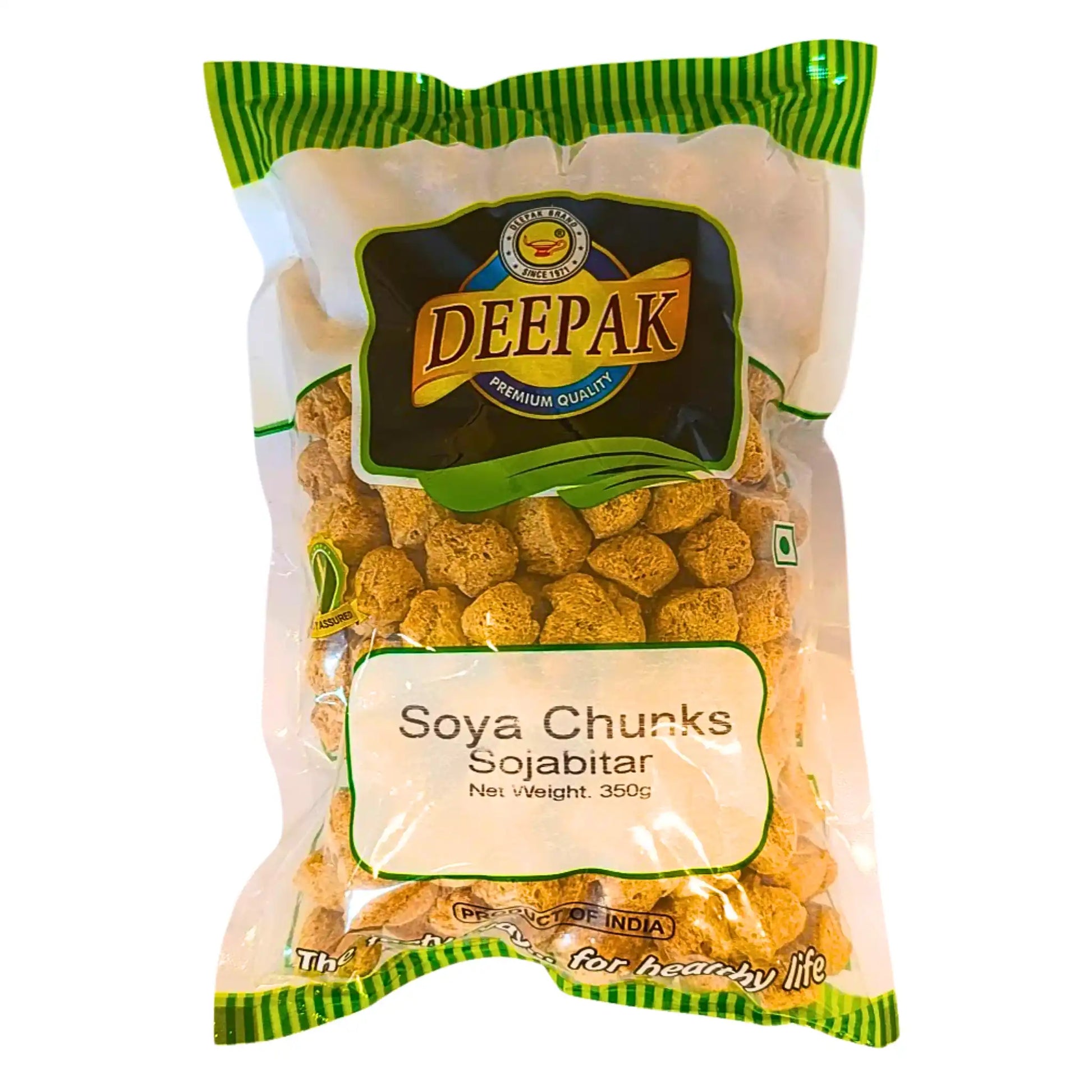 Deepak soijapalat 350 g, pakkauksessa vegetariset soijapalat, koloniaalitavarat verkossa