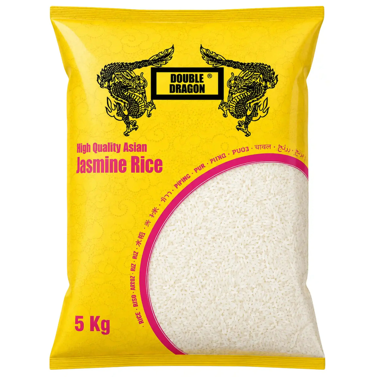 Jasminris i gul förpackning, Double Dragon® 5 kg