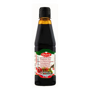 Durra-granaattiomenamehu 500 g pullossa värikkäällä etiketillä ja itämaisilla kuvioilla.