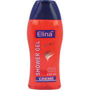 Punainen Elina-suihkugeelivoide 250 ml pulssi sinisellä korkilla, hyvinvointi, vartalonhoito
