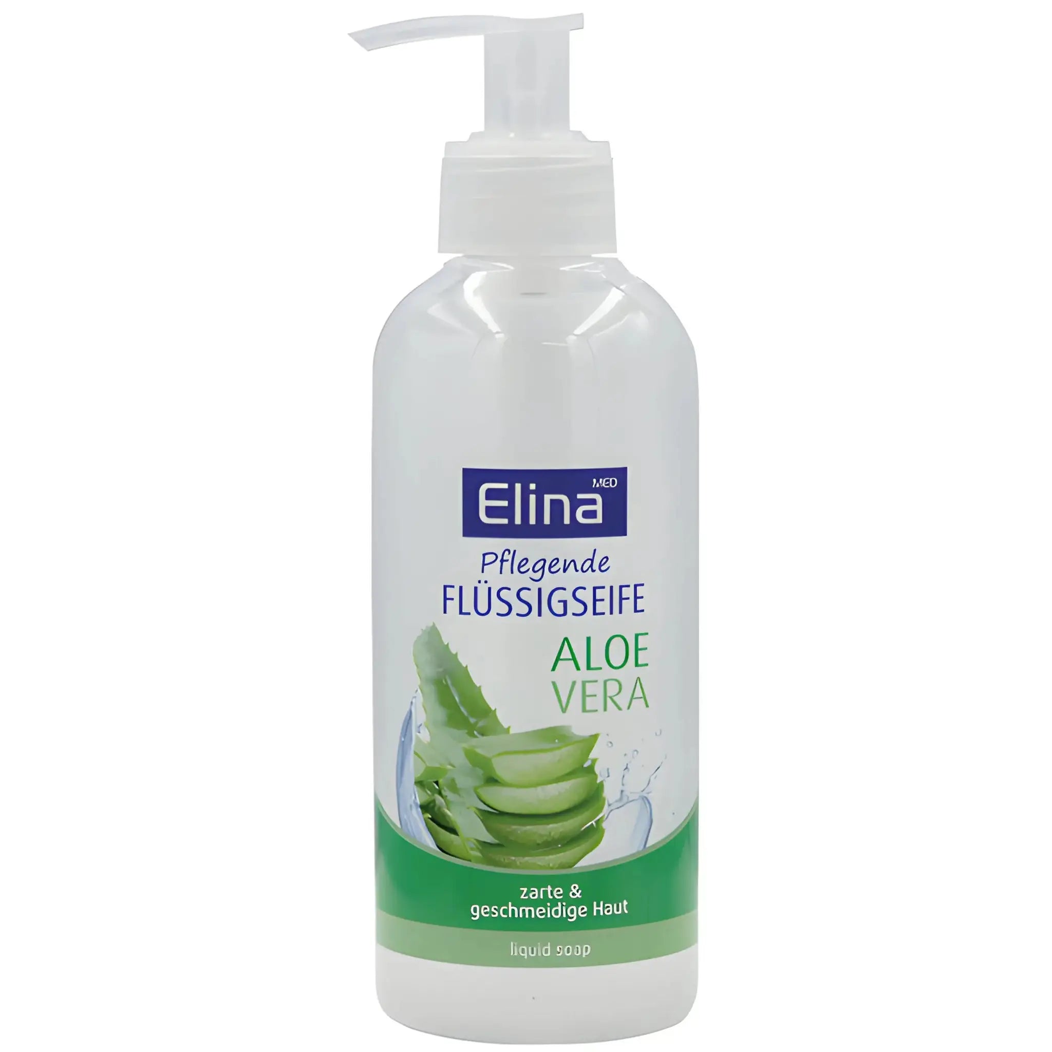 Nestemäinen saippua aloe veralla pumpullisessa pullossa, Elina, 300 ml