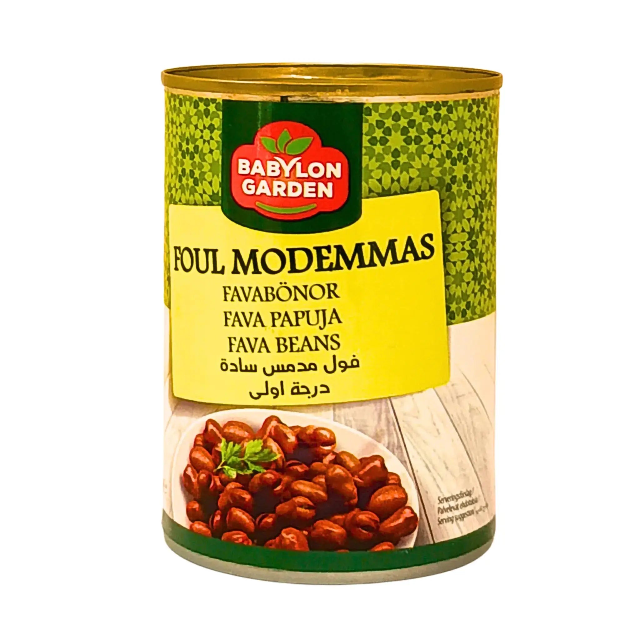 Säilykepurkki Babylon Garden Foul Modemmas-favapavut, itämaiset pavut, 400 g.