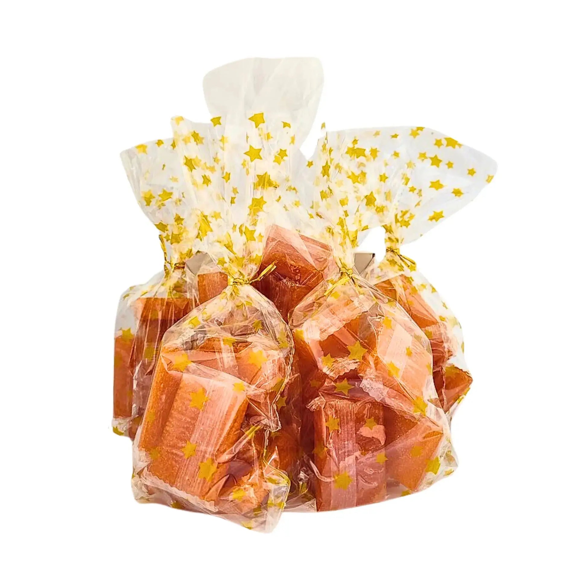 Aprikoosin hedelmäliha pussissa, jossa on keltaisia tähtiä, itäinen makeinen, 250g