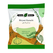 Gröna Bladet Biryani Karachi -krydrasekoitus 40 g, värikäs pakkaus mausteilla ja valkosipulilla
