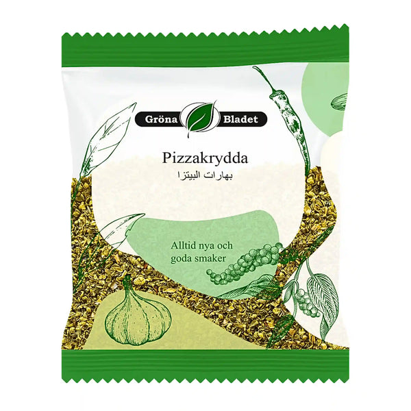 Gröna Bladet Pizzakrydda 12g – smaken av Italien i varje strö!