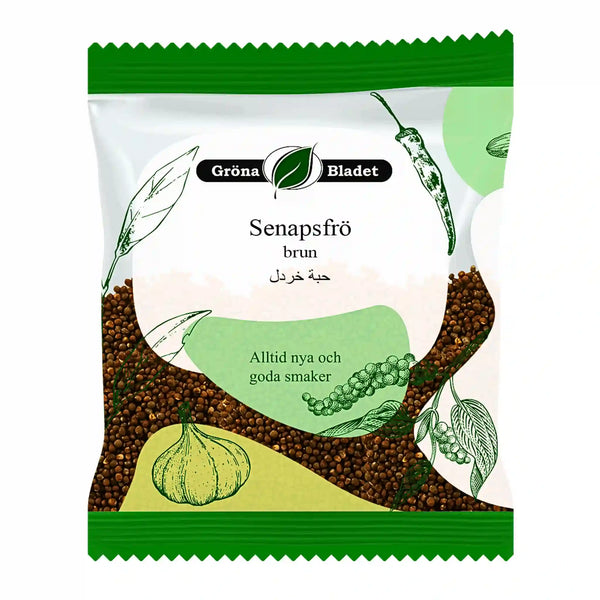 Gröna Bladet Senapsfrö Brun 40g – Kryddkorn med sting och smakdjup
