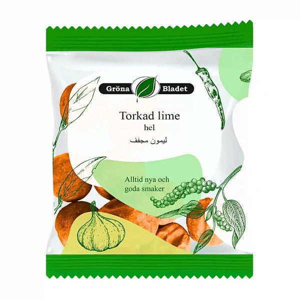 Gröna Bladet Torkad Lime Hel 35g – Autentisk smak till grytor & risrätter