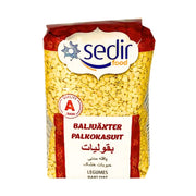 Förpackning gula linser Sedir 800g baljväxter orientaliska kolonialvaror