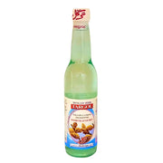 Iranilainen Targol Bedmashk tislattu yrttivesi 400 ml, lasipullo sinisellä etiketillä.