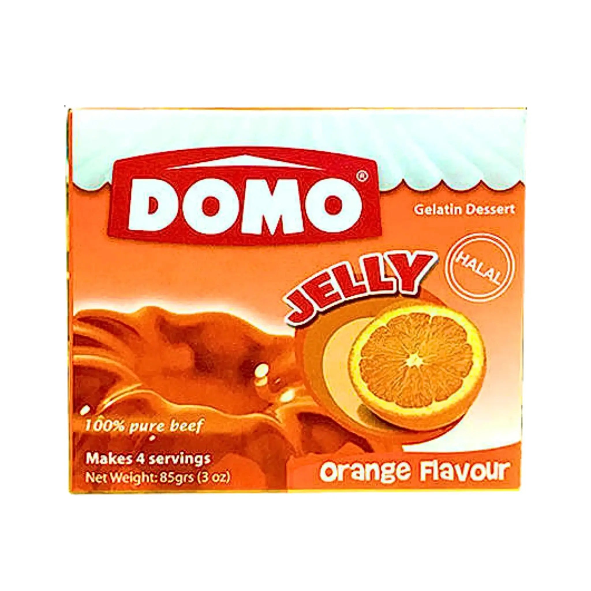 Apelsiinigeelipala pakkauksessa, gelatiini, halal, 85 g, itämaisia elintarvikkeita verkossa
