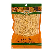 Pamir-hienonnetut mantelit 100g läpinäkyvässä ja oranssissa pakkauksessa.