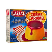 Lazzat Crème Caramel -jälkiruokasekoitus 85 g, jossa on karamellikastike, itämainen jälkiruoka pakkauksessa