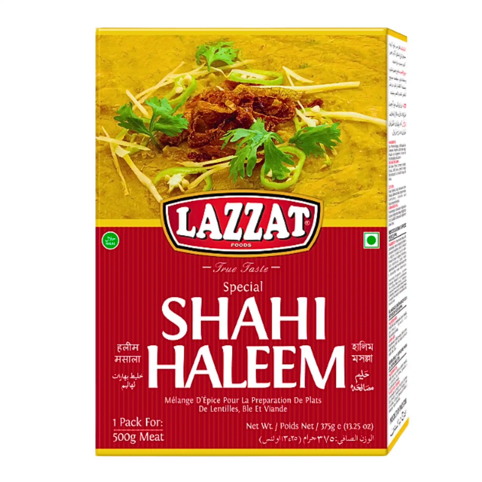 Shahi Haleem maustesekoitus Lazzatilta, itämaisia ruokia varten, 375 g:n pakkaus