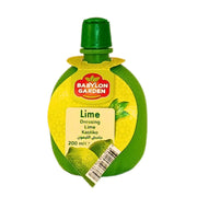 Lime-mehu 200 ml vihreässä muovipullossa, Babylon Garden, itäinen maustekeskiö.