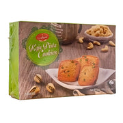Lyallpur Kaju Pista -pikkukakkuja pistaasi- ja cashewpähkinöillä, 400 g:n pakkaus