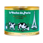 La Vache de Paris -voita 1600 g purkissa, jossa on kuvattu lehmiä ja Eiffel-tornia vihreällä etiketillä