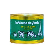 Voi Ghee -purkki 400 g, La Vache de Paris, kuvassa lehmät ja Eiffel-torni