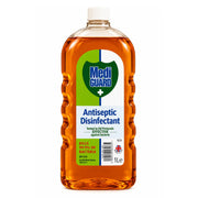 Desinfektionsmedel i 1 l amberfärgad plastflaska med skruvlock och etikett