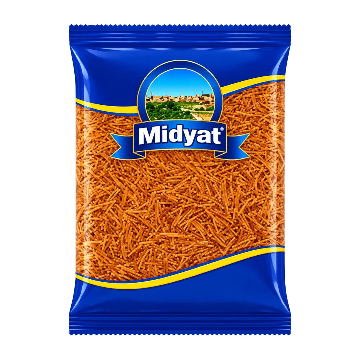 Midyat rostade nudlar i blå guldförpackning, 400 g