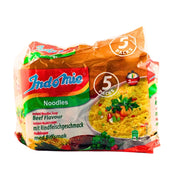 Indomie pikamuikit naudanlihantuoksulla, 5 kpl, paketti valkoisella taustalla