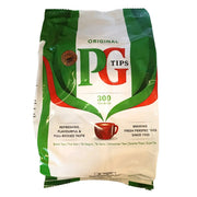 PG Tips musta tee 300 pussia, vihreä ja valkoinen pakkaus, itämaisia koloniaalisia tuotteita verkossa