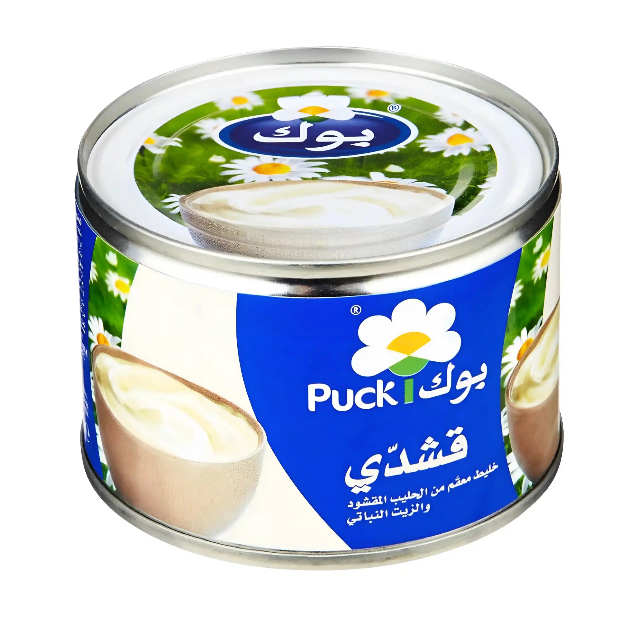 Kaymak-kerma 170g itämaista pehmeää tuorejuustoa purkissa sinisellä pakkauksella ja kukkakoristeilla.
