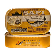 Sardiineja kasviöljyssä, marokkolainen säilykeluukku SAFI-merkillä, 125 g.