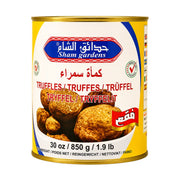 Tryfflar i gul metallburk, Sham gardens, 850 g