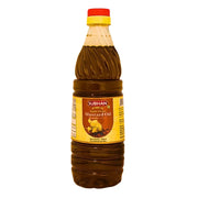 Subhan-sinappiöljypullo 500 ml valkoisella taustalla, itämaiset elintarvikkeet
