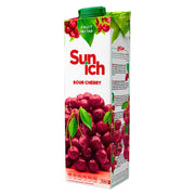 Kartonki hapankaalia, Sunich Sour Cherry 1 litra, pakkauksessa hedelmäkuvio
