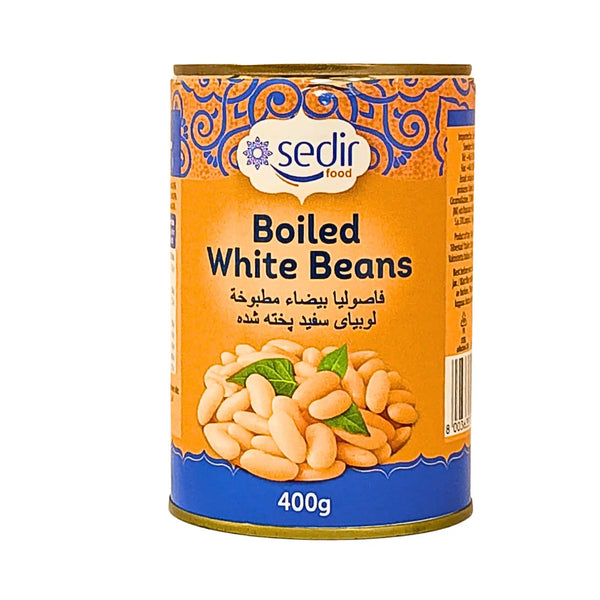 Förkokta Vita Bönor i Burk Sedir 400g