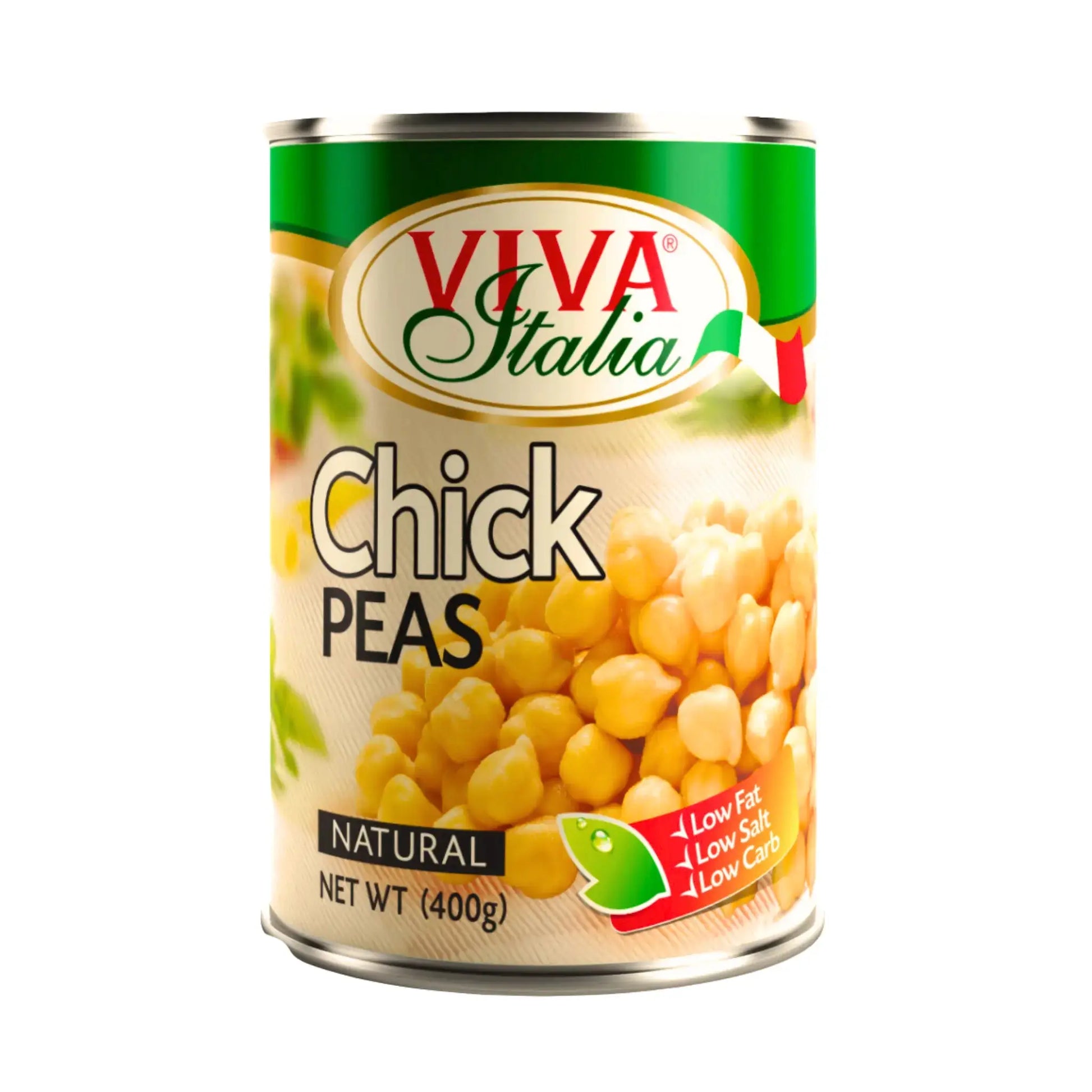 400 g:n purkki kikarinoita, Viva Italia, vihreä etiketti, kuva kikarinoista.