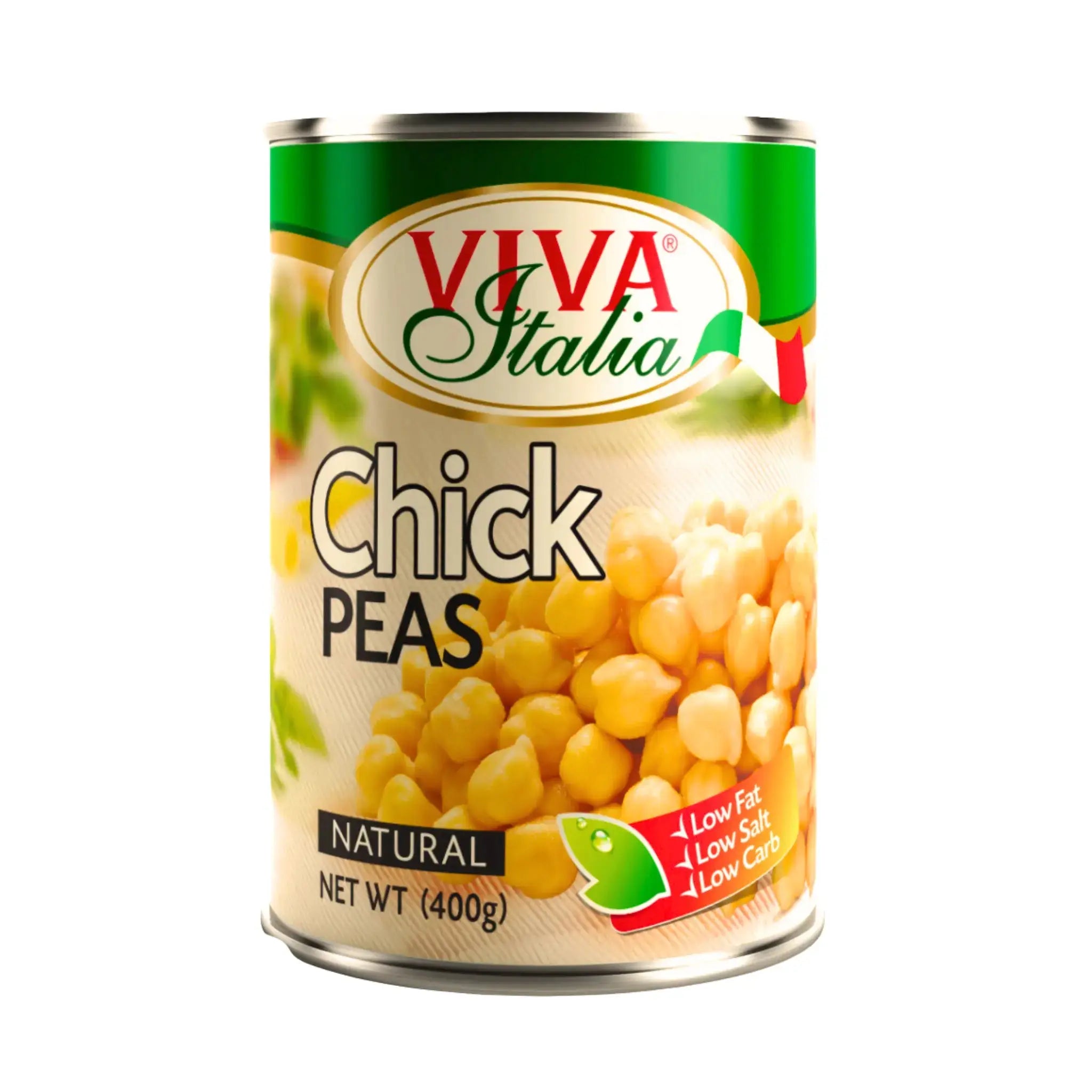 400 g:n purkki kikarinoita, Viva Italia, vihreä etiketti, kuva kikarinoista.
