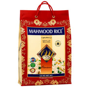 Risförpackning Mahmood Rice i röd påse med handtag, 4,5 kg.